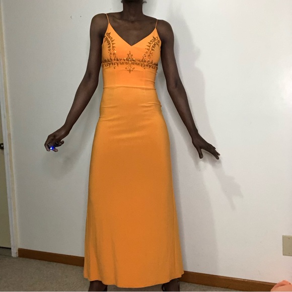 MORGAN & Co | Prom Jersey Dress beaded Size 1/2 - Picture 3 of 9